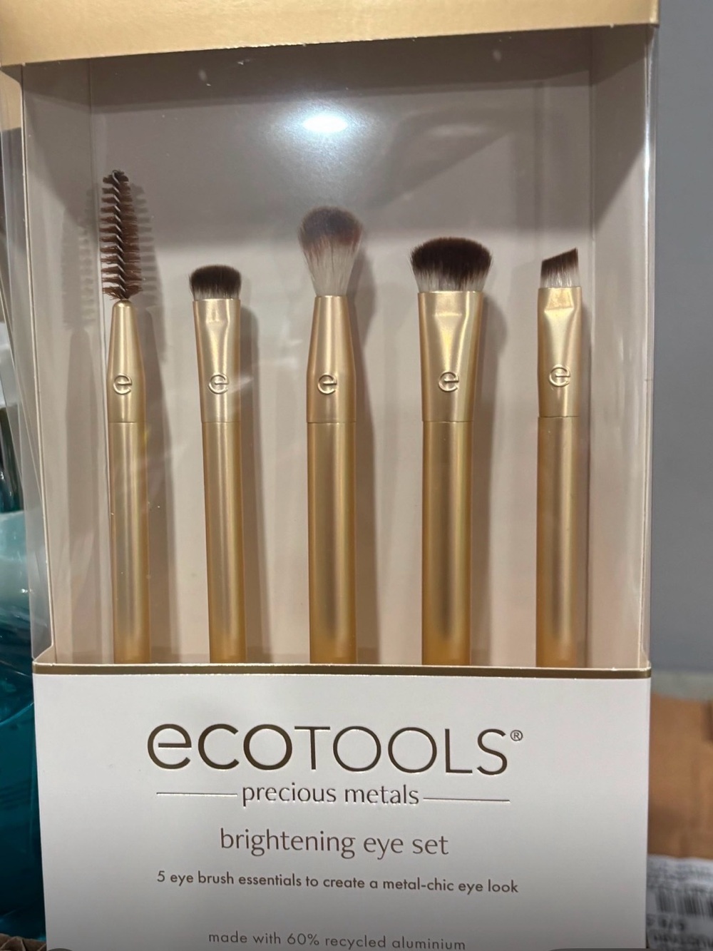 ecotools Metallic Gold Eye Brush Set - 5-Piece